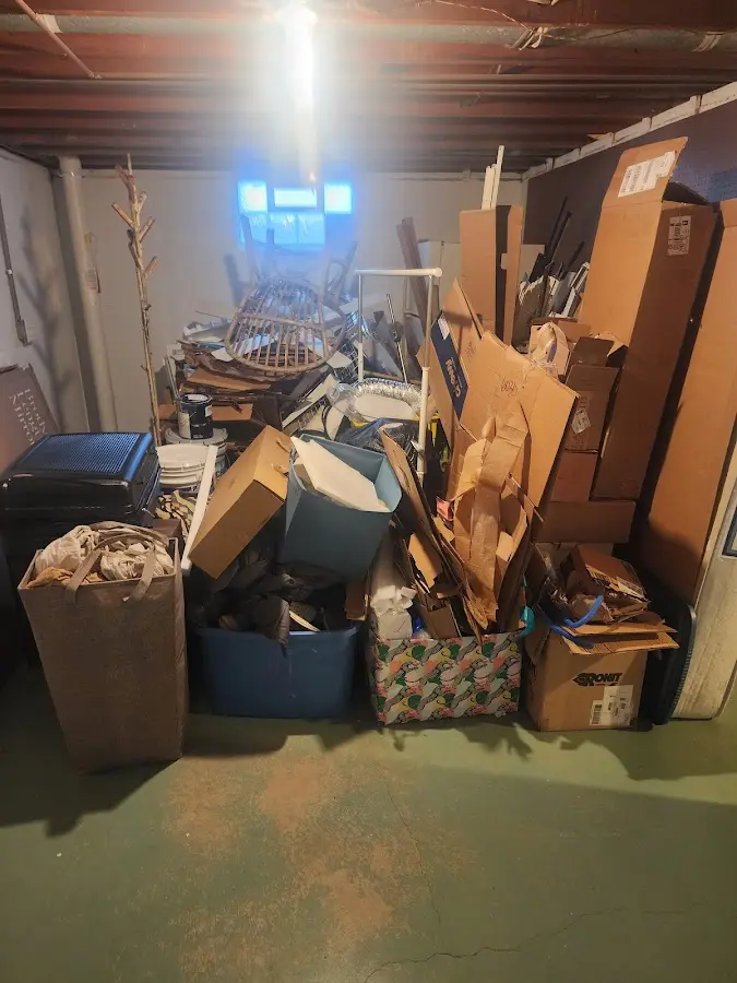 Roll-off dumpster container at job site for Concrete Dumpster Rental in River Ridge